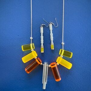 Artsy Lucite Jewelry Set